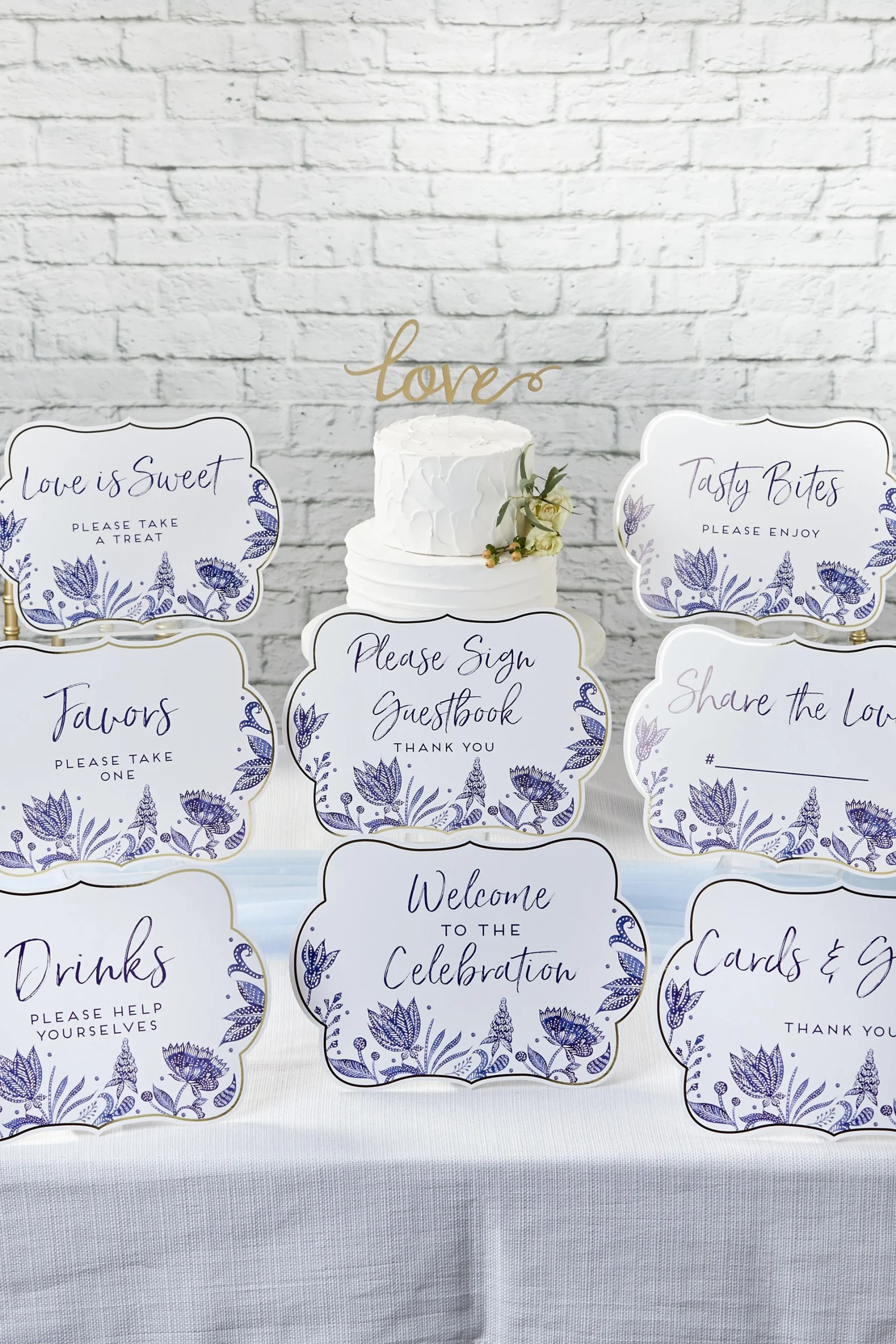 Blue Willow Decor Sign Kit