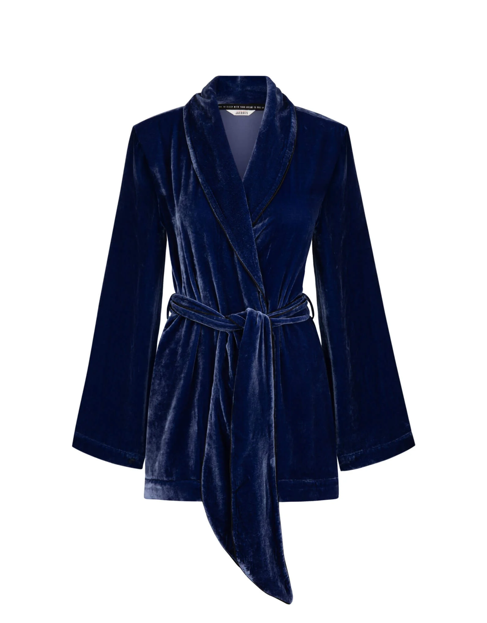 Bon Vivant Velvet Robe, Indigo Blue