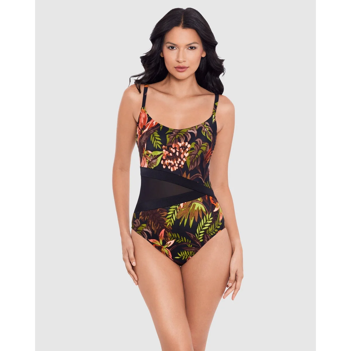 Botanico Lyra Underwired One-Piece Shaping Swimsuit with Mesh