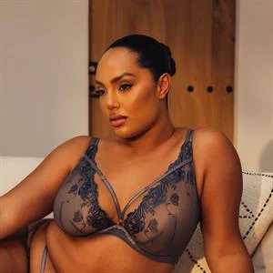 Bound Blossom Deep Plunge Bra