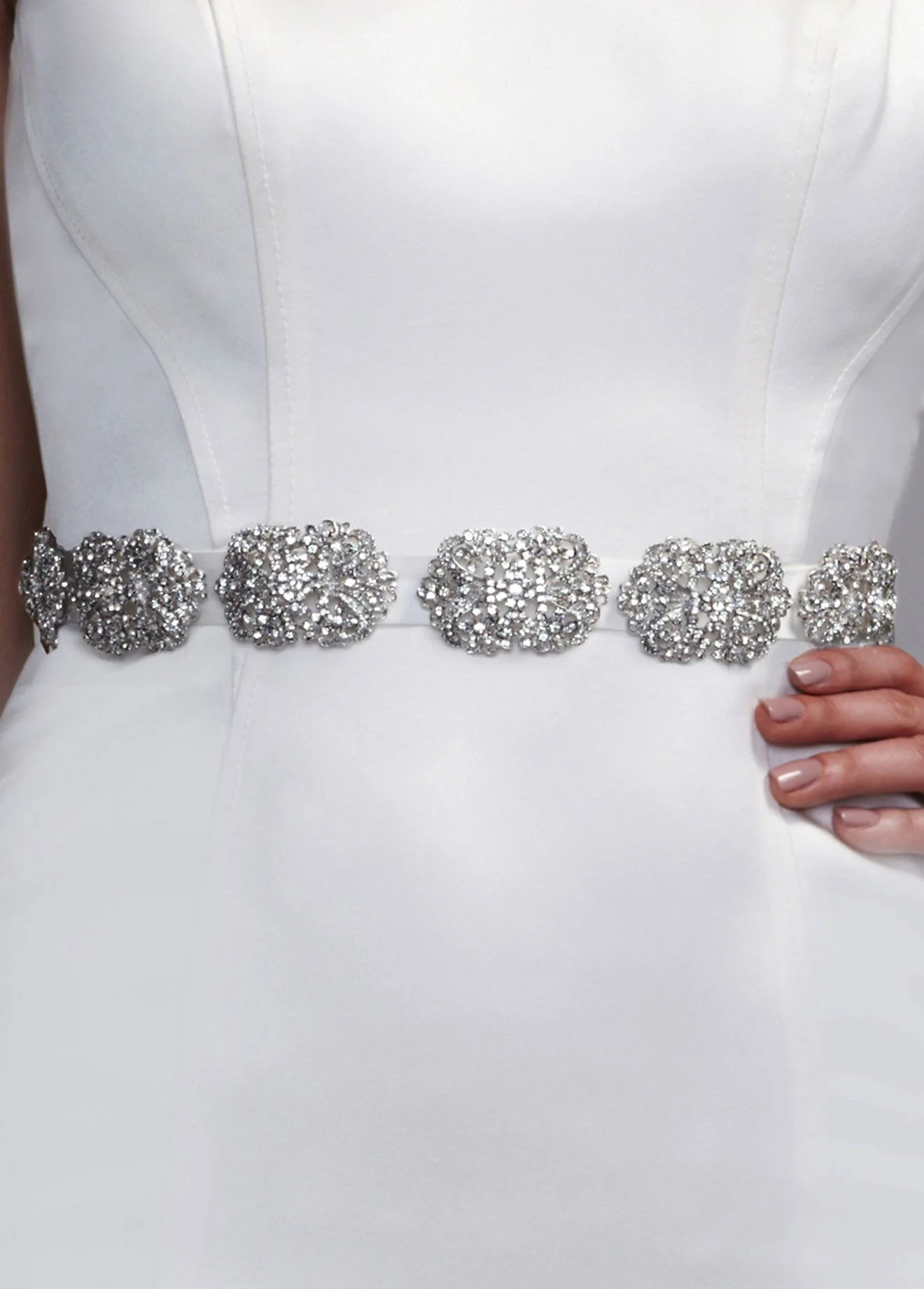 Bridal Embellished Satin Sash