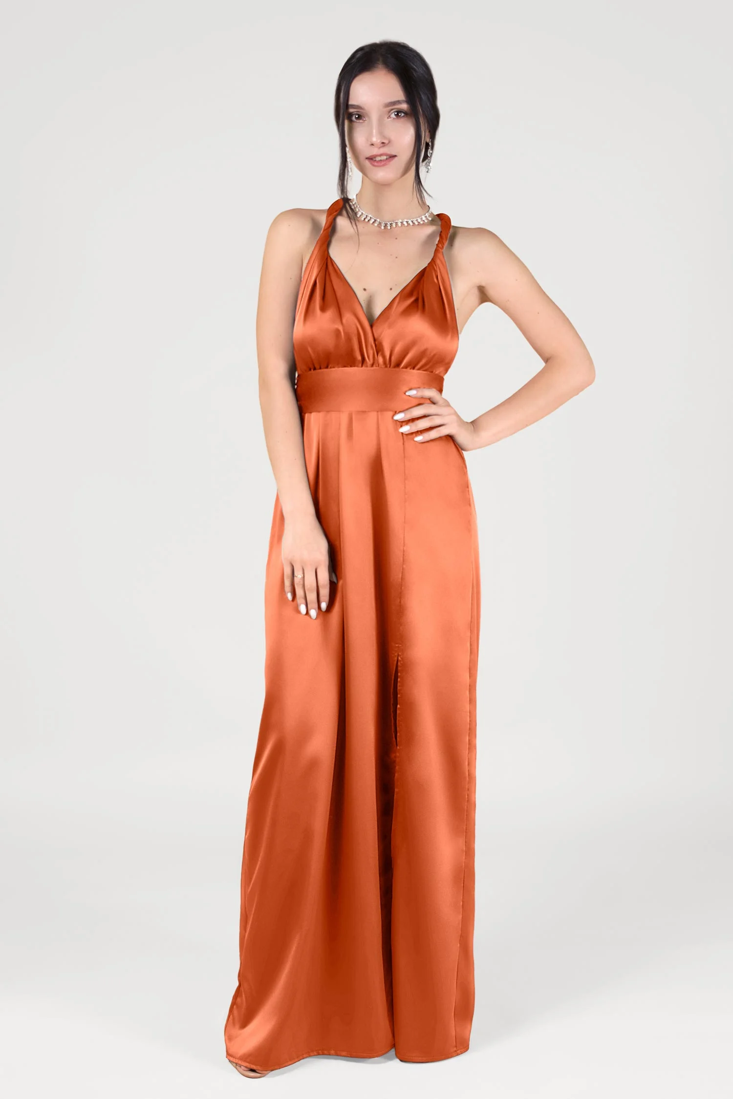 Burnt Orange Bridesmaid Dress