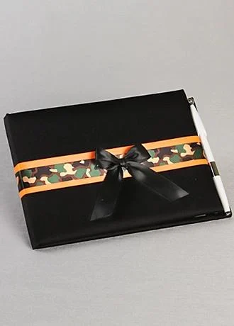 Camouflage Guest Book and Pen