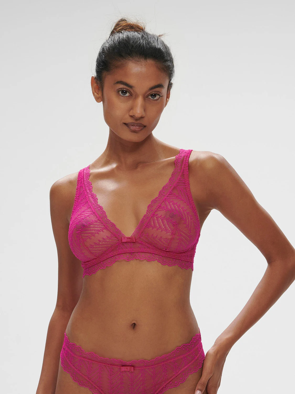 Canopee Soft Cup Triangle Bra - Hibiscus PinkRegular price