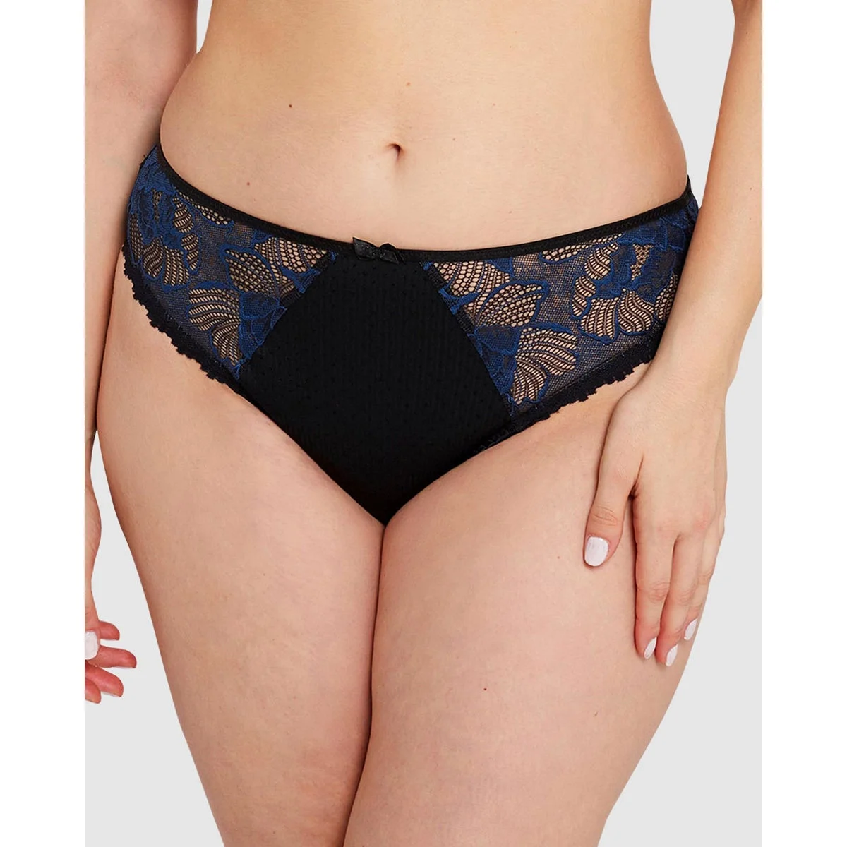 Capucine Low Rise Two-Tone Lace Brief