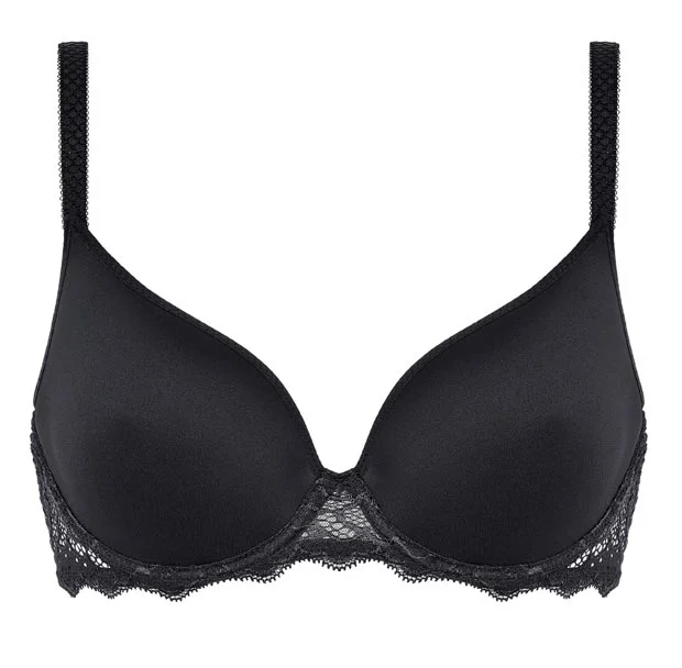 Caresse 3D Plunge Bra (Black)