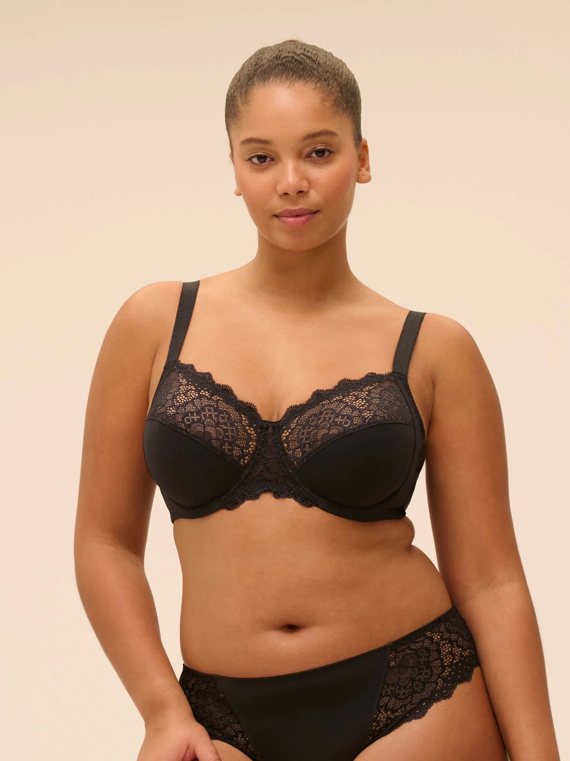 Caresse Full Cup Control Bra - BlackRegular price