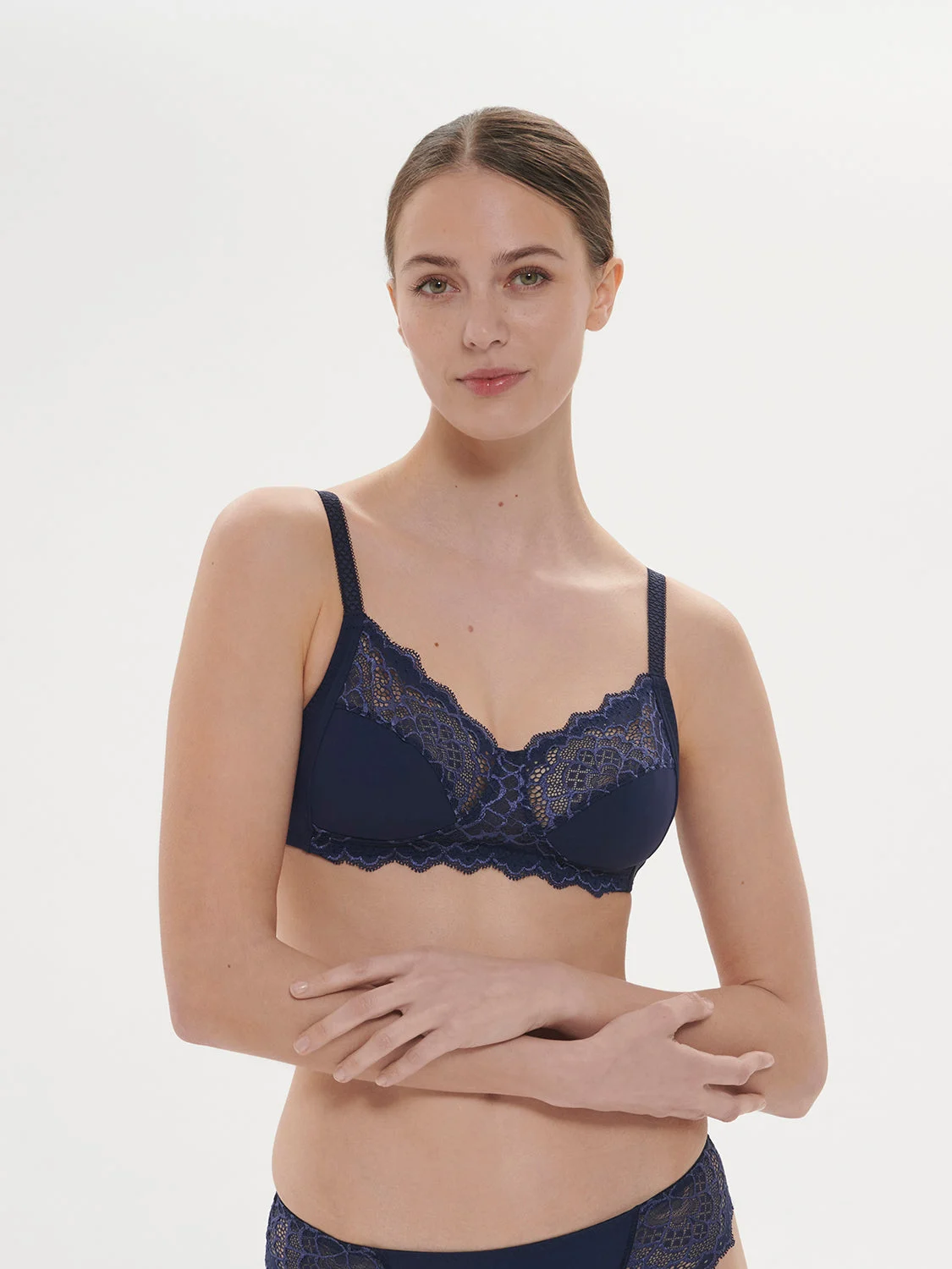 Caresse Soft Cup Bra - Ink BlueRegular price