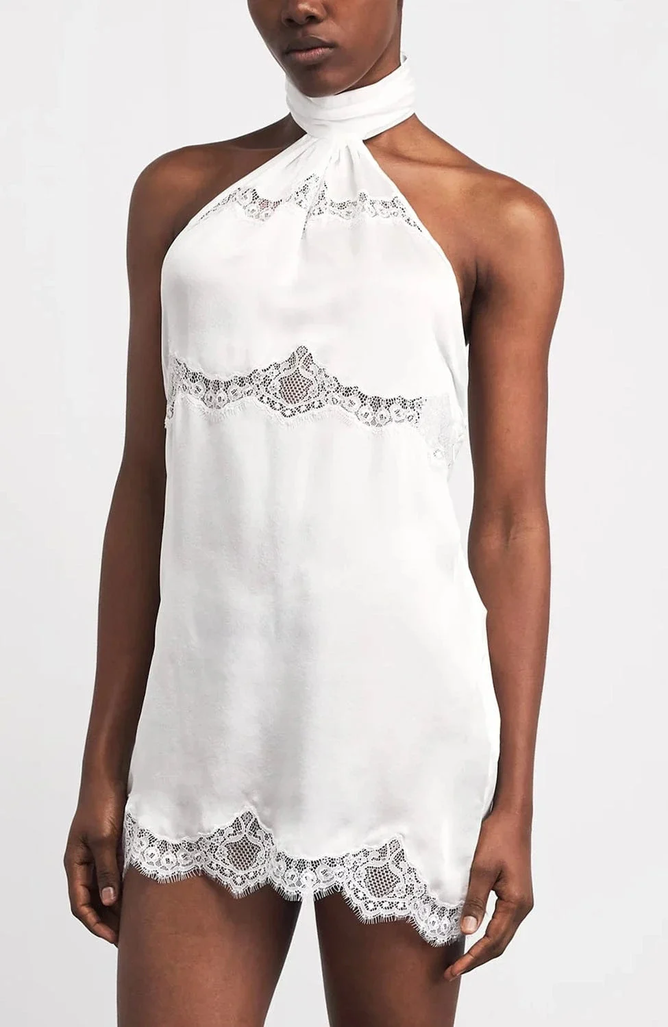Carla Applique Halter Mini Slip