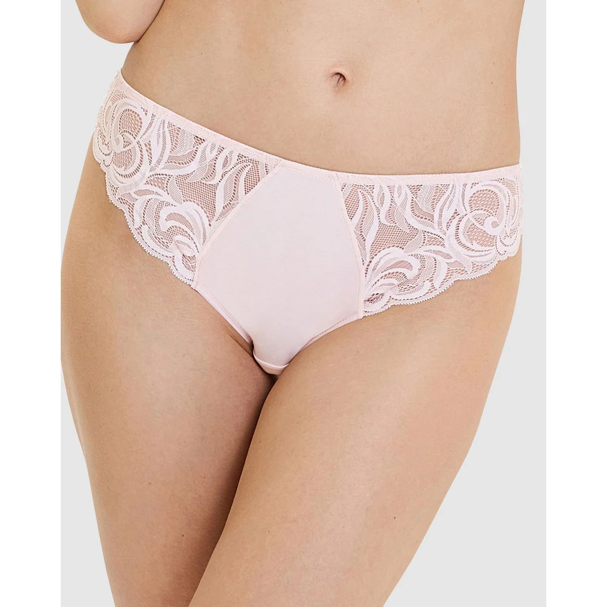 Carla Satin Microfibre & Lace Bikini Brief