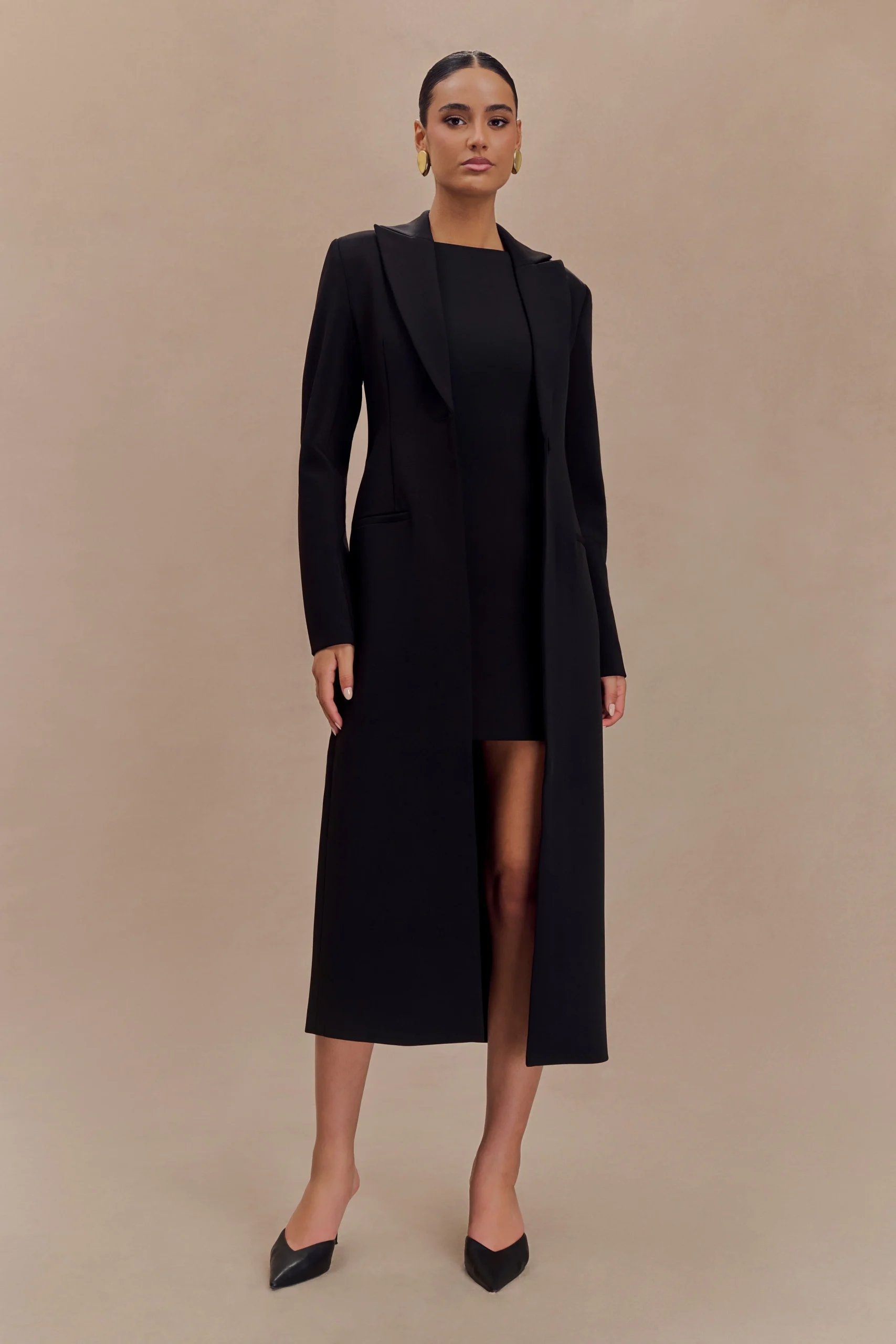 CaviarFINAL SALESuiting Coat - Black