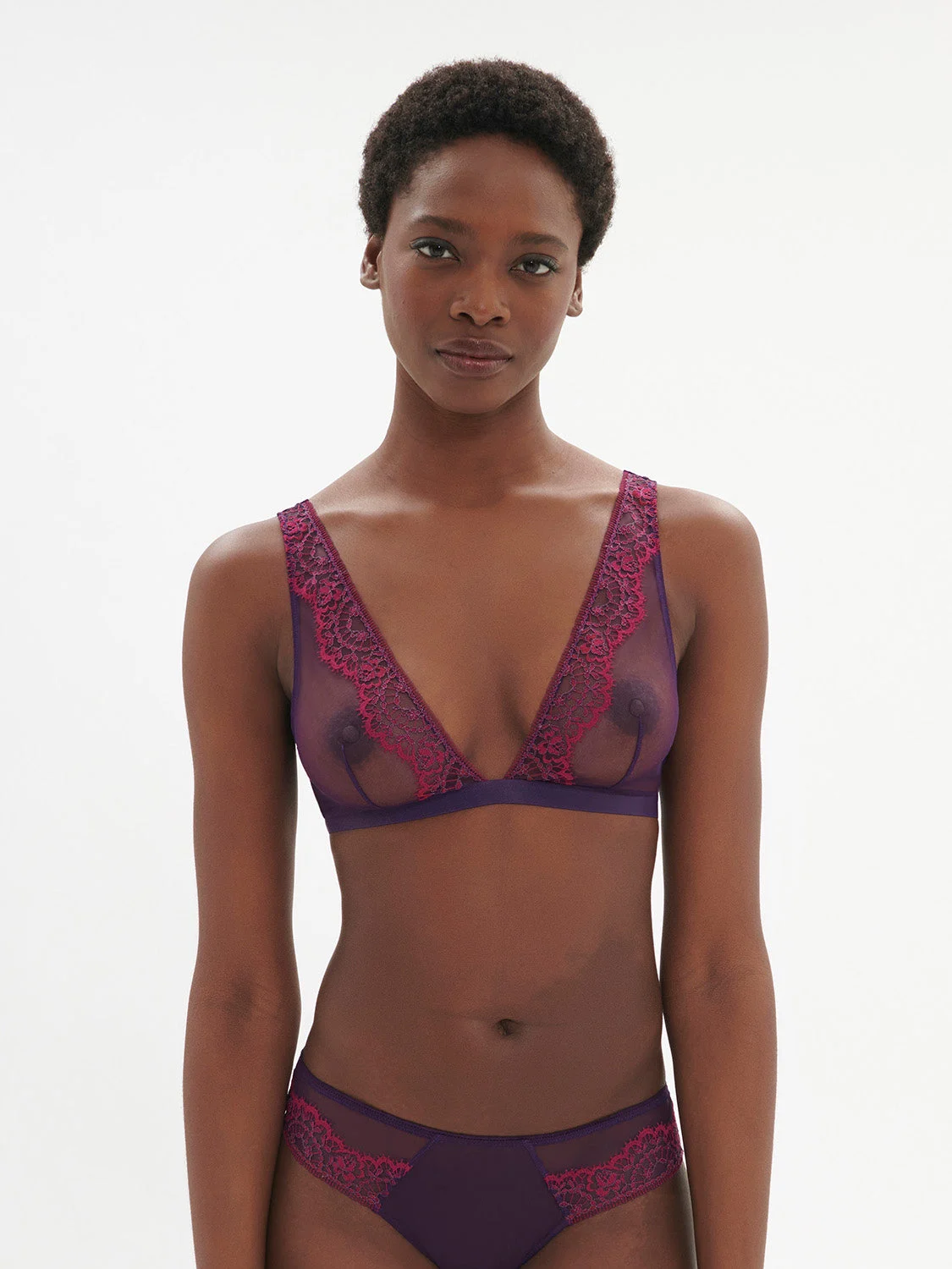 Celeste Soft Cup Triangle Bra - Euphoria PurpleRegular price