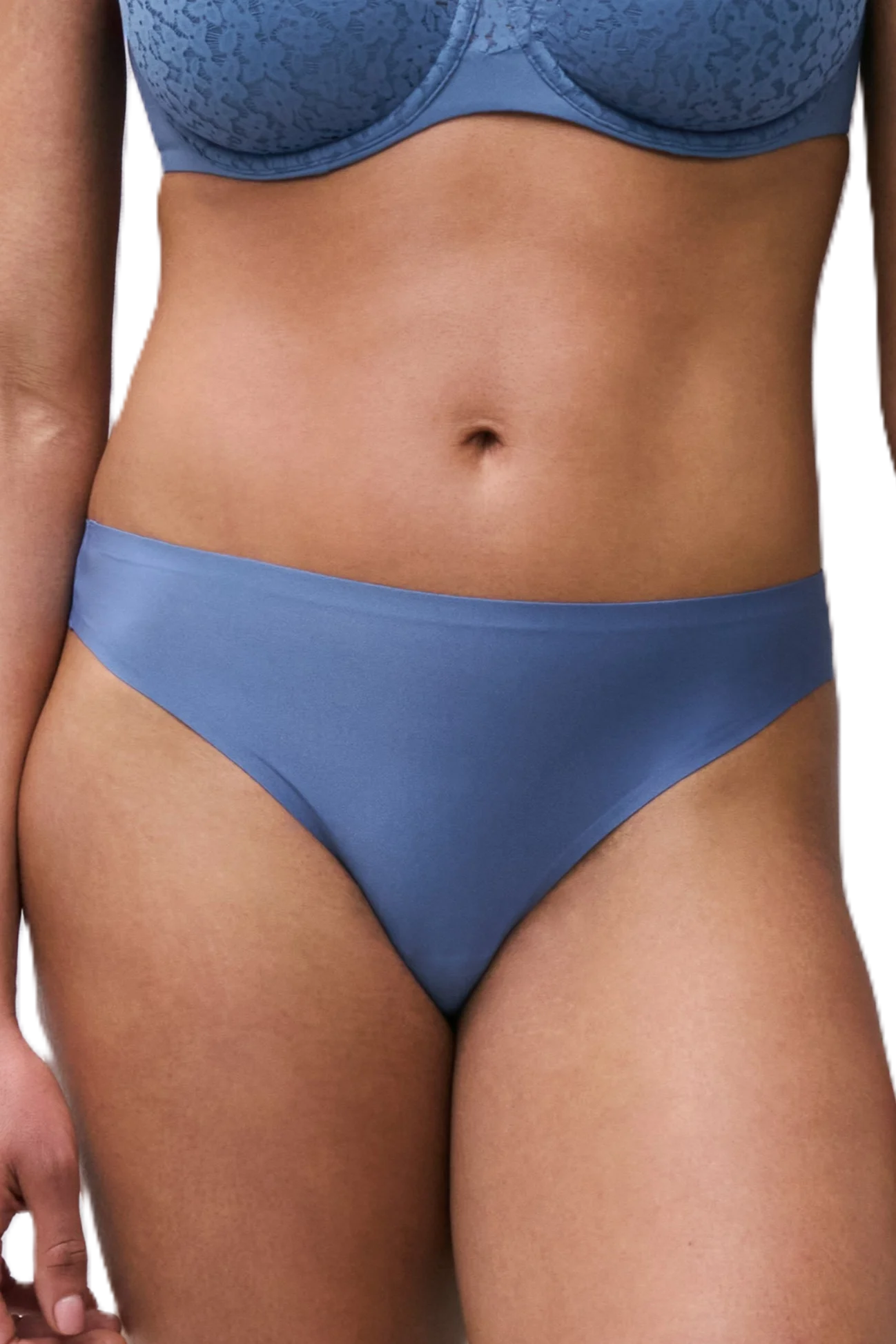 Chantelle Soft Stretch One Sized Thong, Ocean Blue (2649)