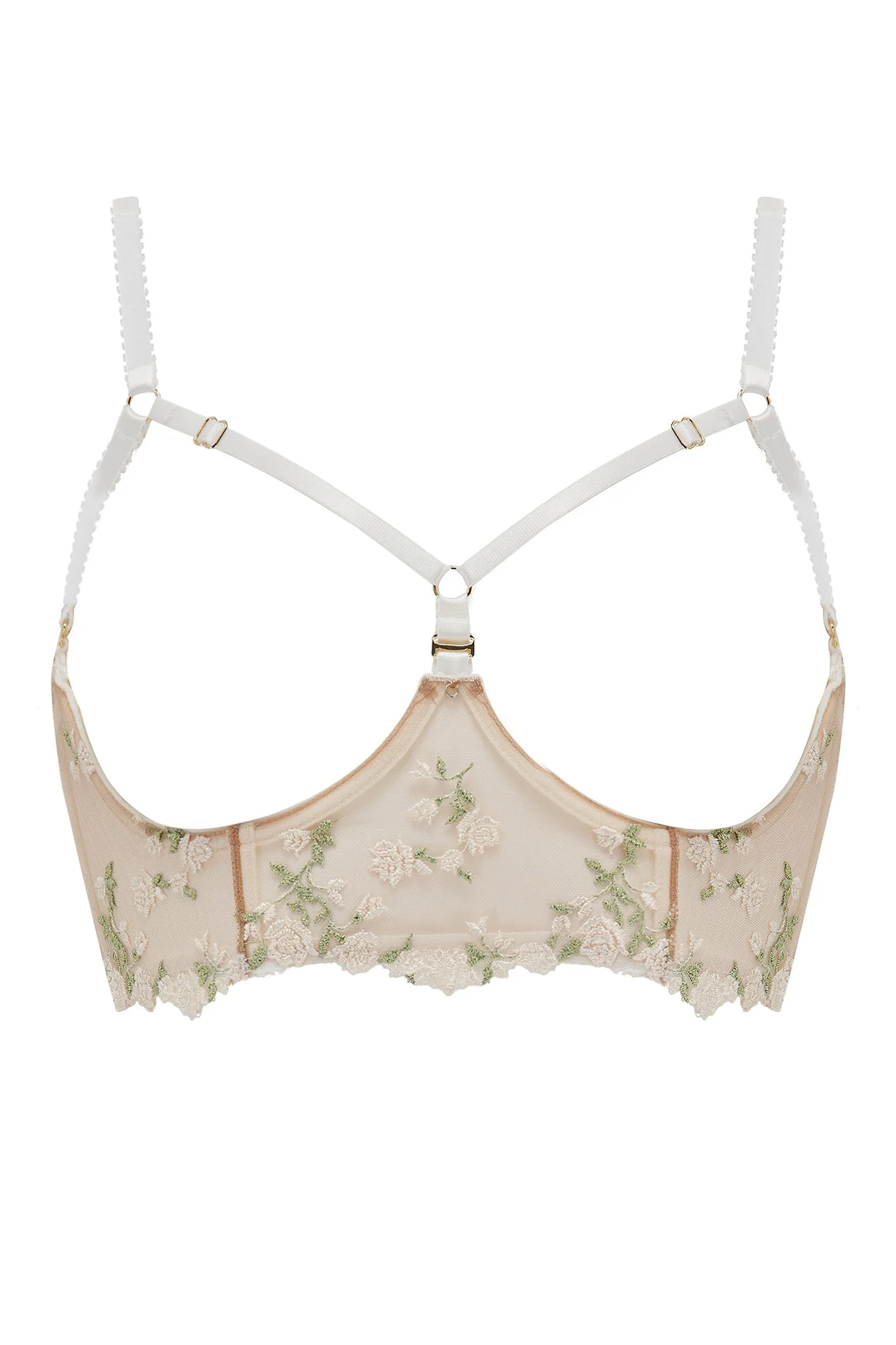 Charlotte Ivory Cupless Bra