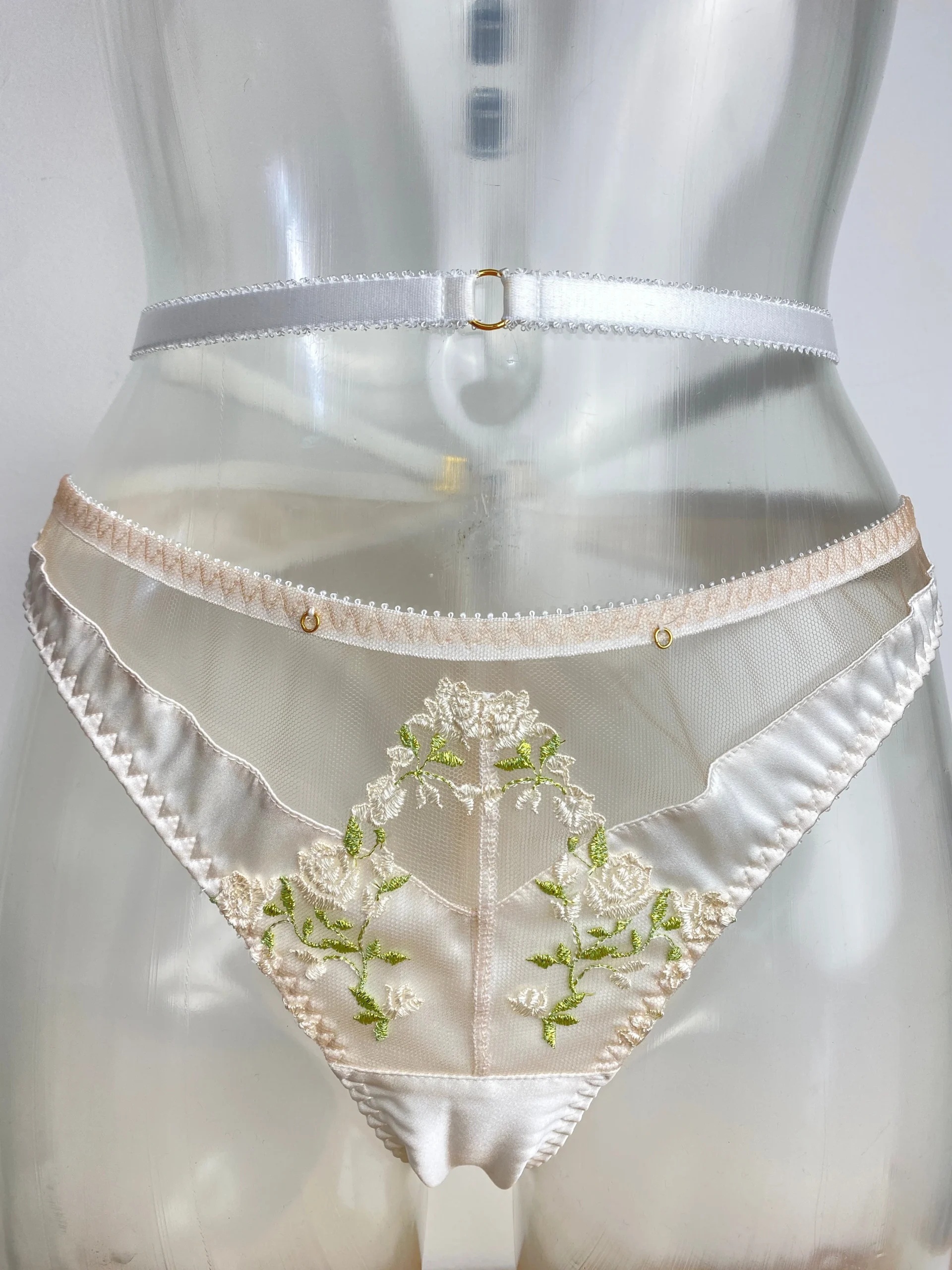 Charlotte Ivory silk brief SS9033