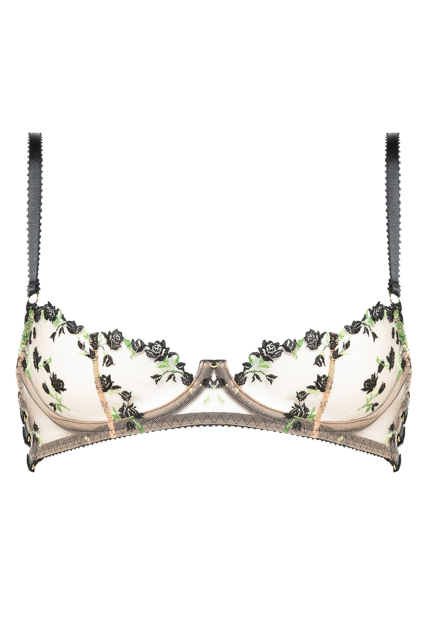 Charlotte Noir Quarter-Cup Bra