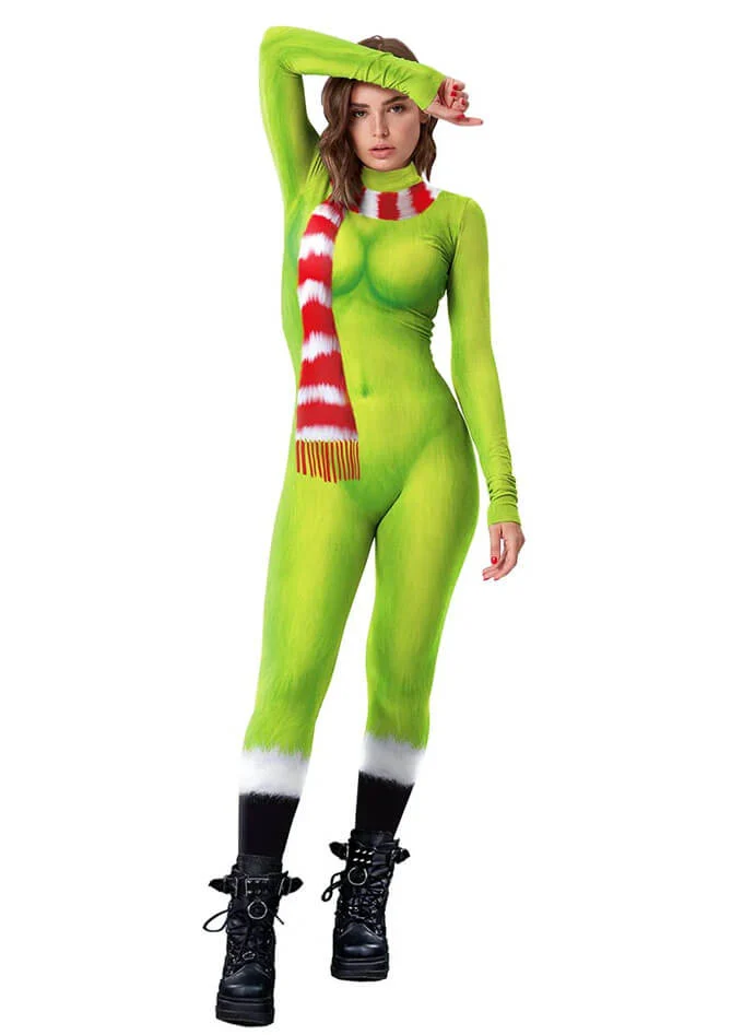 Christmas Green Monster Jumpsuit