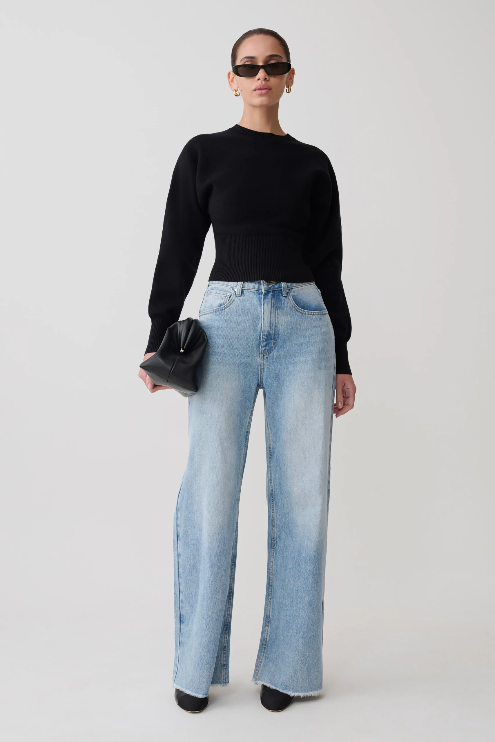 CiaraleeFINAL SALECinched Waist Jumper - Black