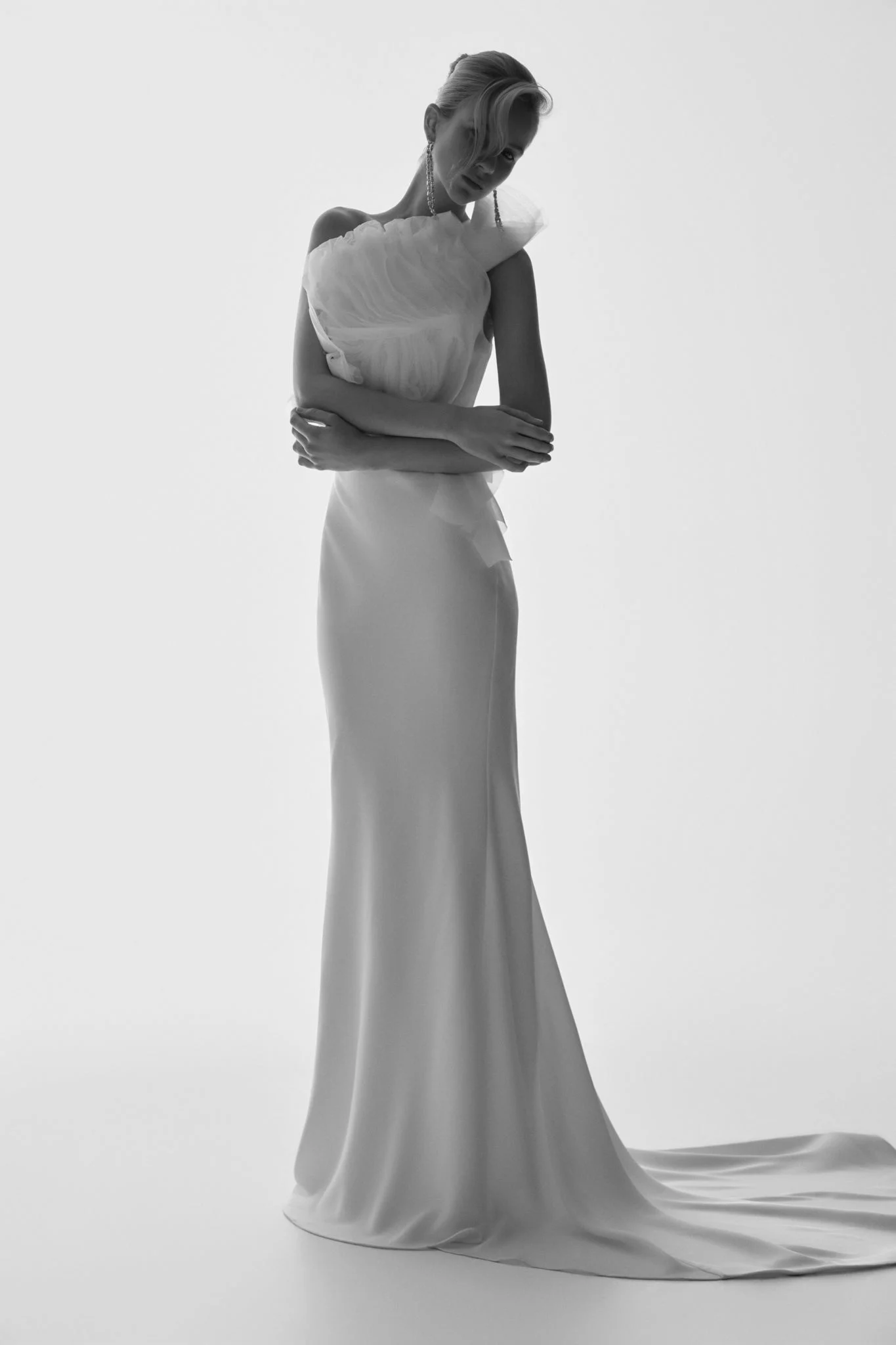 ClaraFishtail Maxi Skirt - White