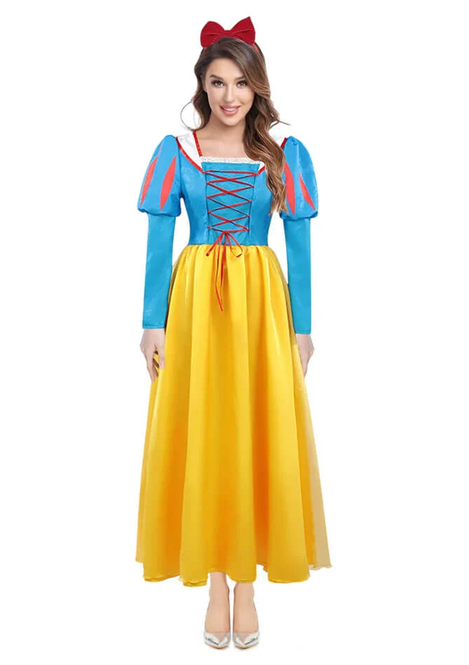 Classic Princess Snow Long Dress