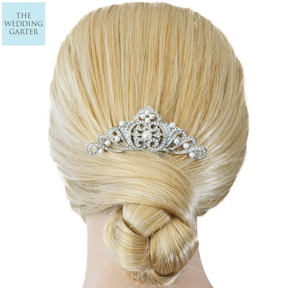 Classic Vintage Style Wedding Headpiece Comb