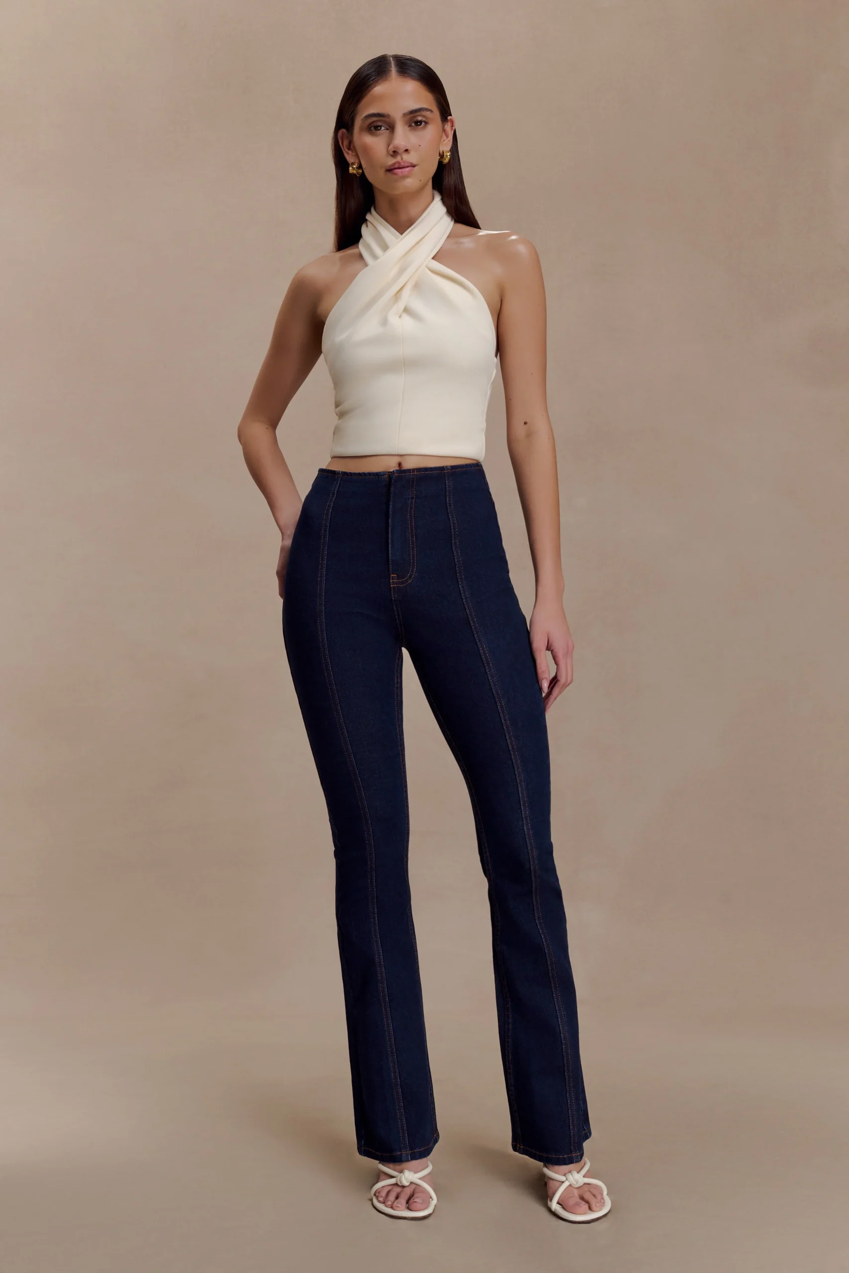 ClioFINAL SALEPaneled Flare Jeans - Indigo Blue