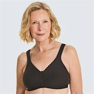 Comfi Cotton Press Stud Wirefree Front Open Bra