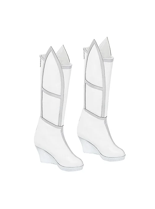 Comics What If Season 2 Hela White Outfit Halloween Cosplay Accessories White Boots