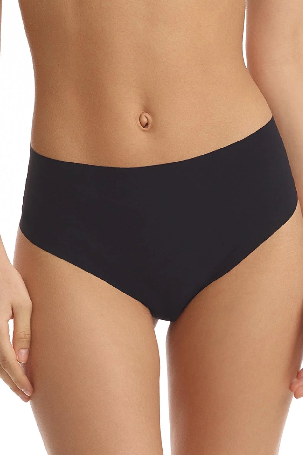 Commando Classic Mid Rise Thong, Black (CT03)