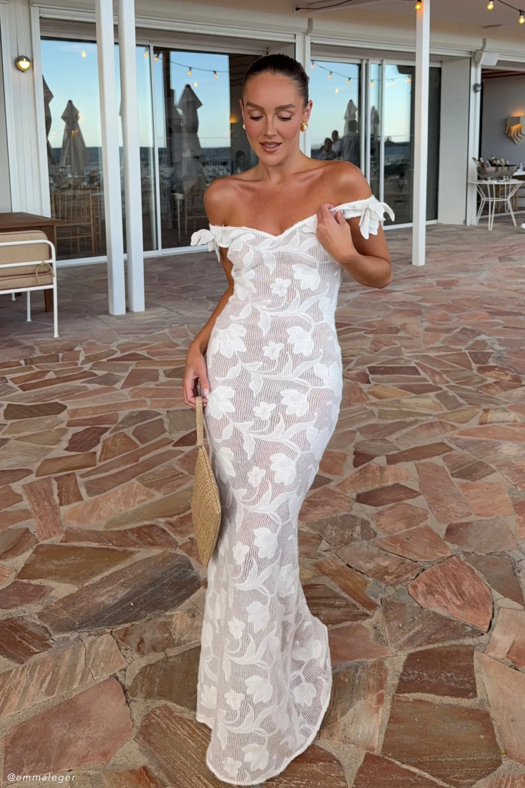 CorneliaFloral Sheer Maxi Dress - Ivory