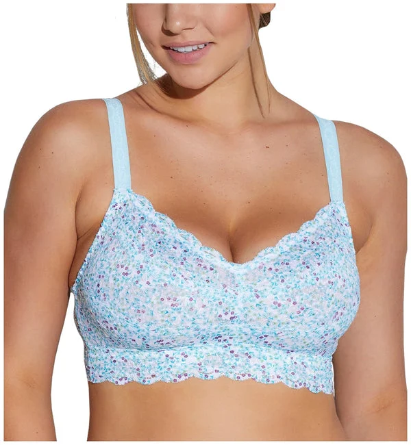 Cosabella Never Say Never Printed CURVY Sweetie Bralette (NEVEP1310) - Floral Blu Venezia