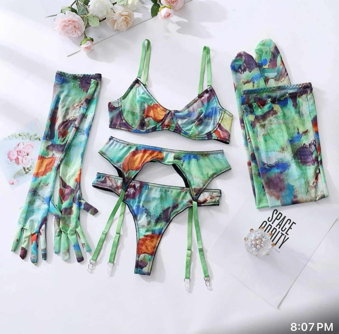 Cosmic See-Through Lingerie Set