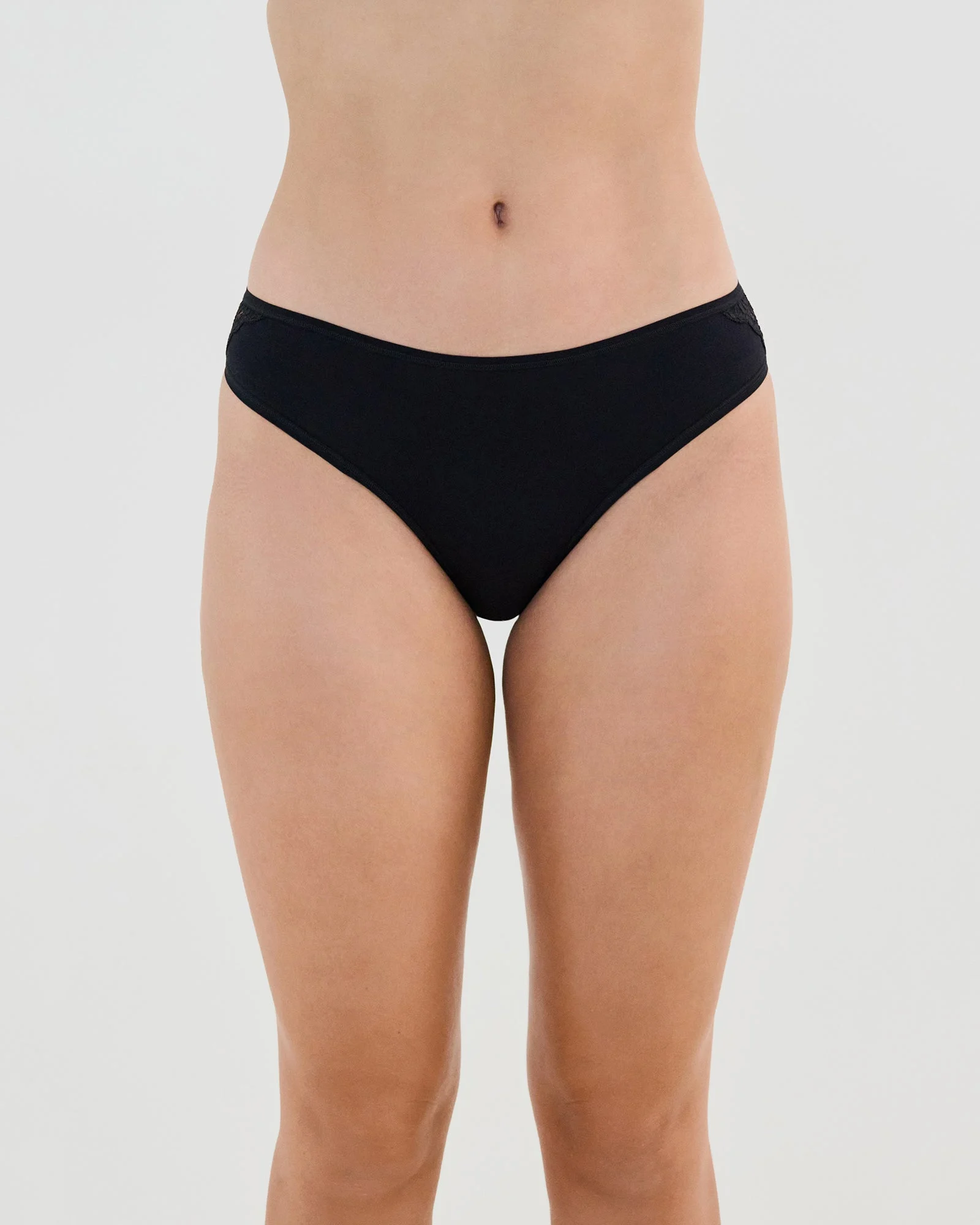 Cotton And Lace Bikini