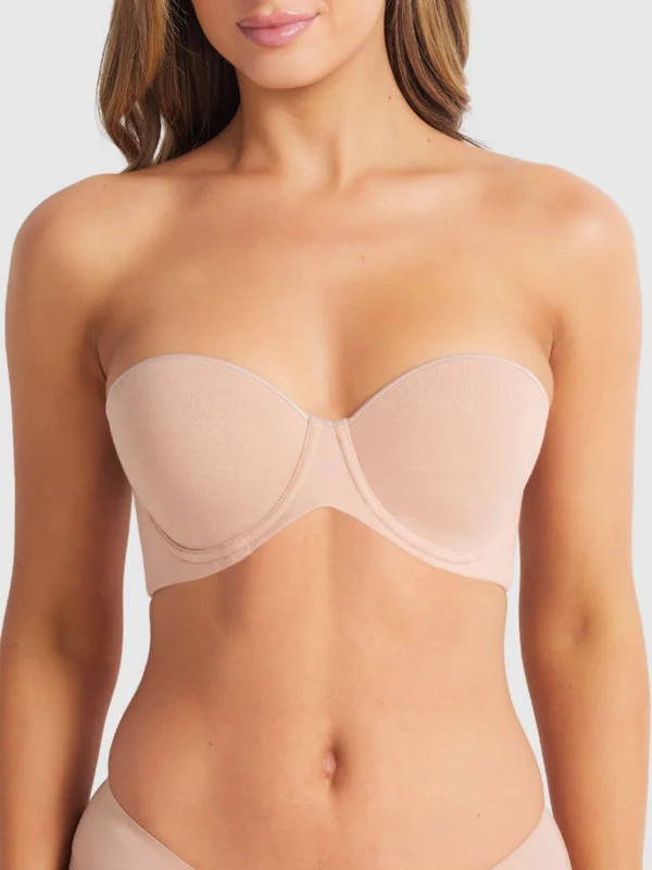 Cotton Strapless Bra