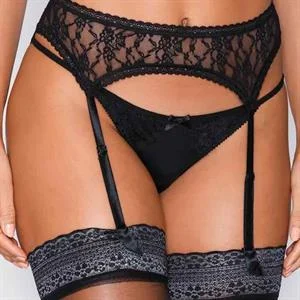 Crazy Lace Suspender Belt