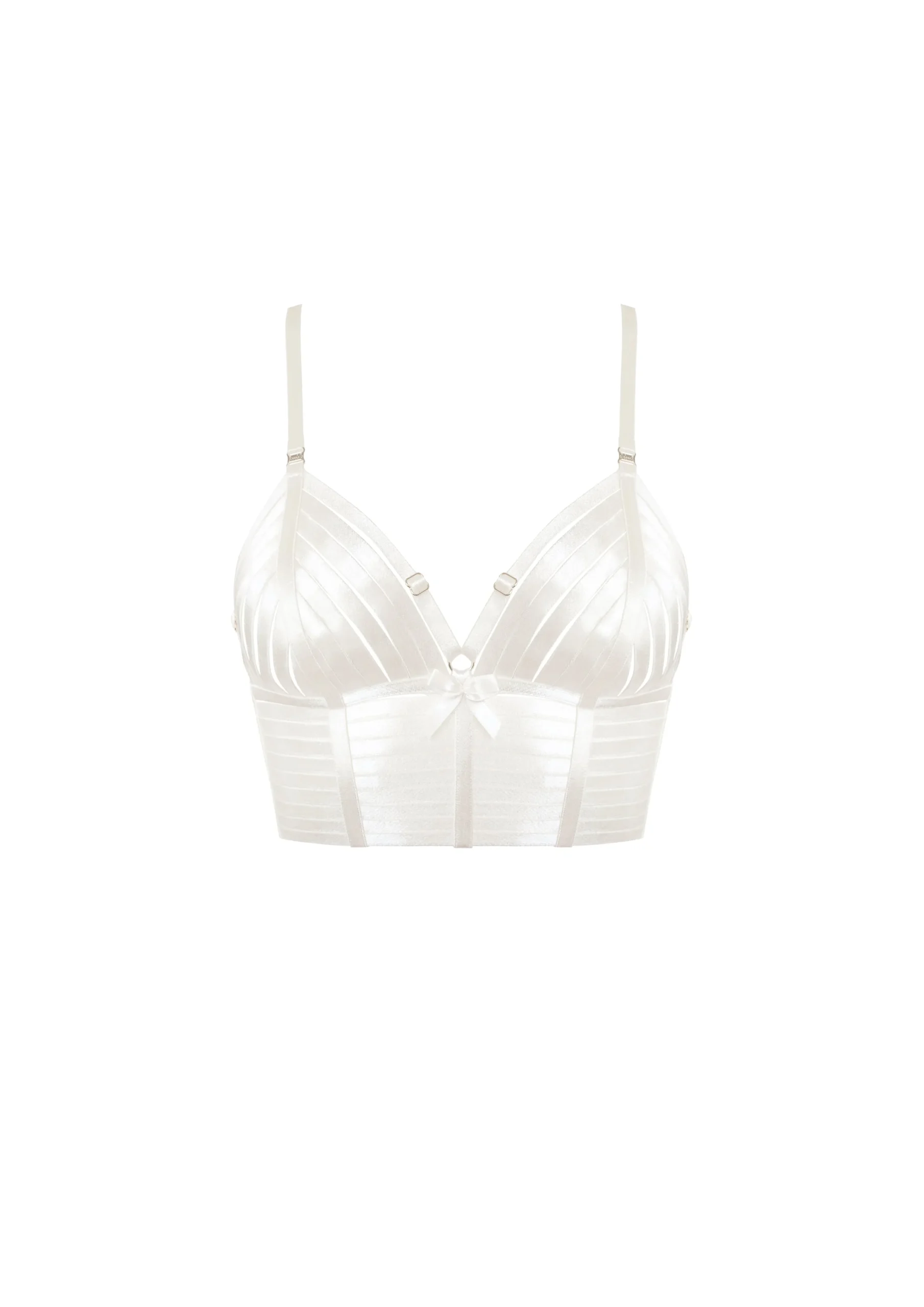 Cream Bondage Belle Crop Top