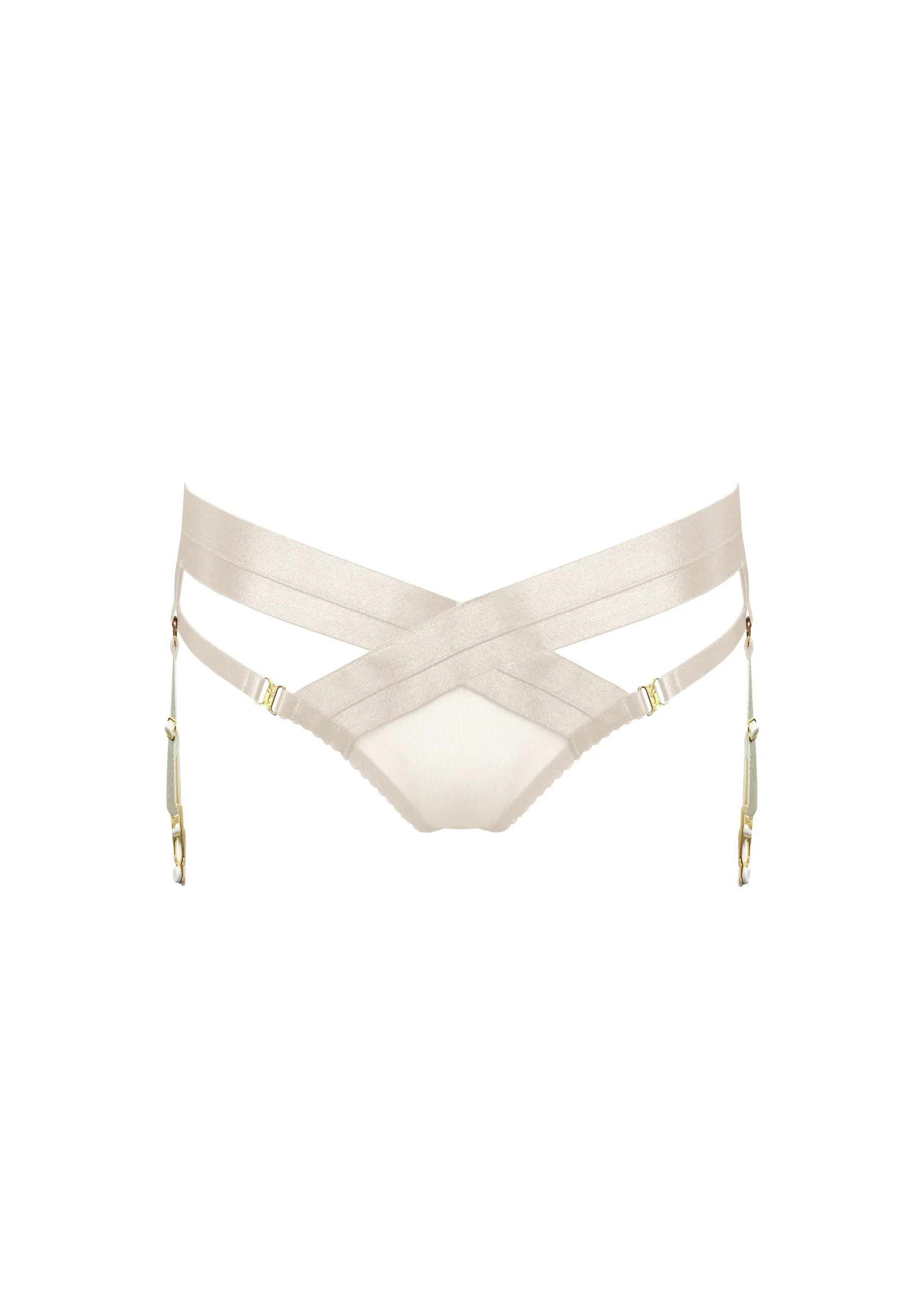 Cream Tomoe Harness Brief