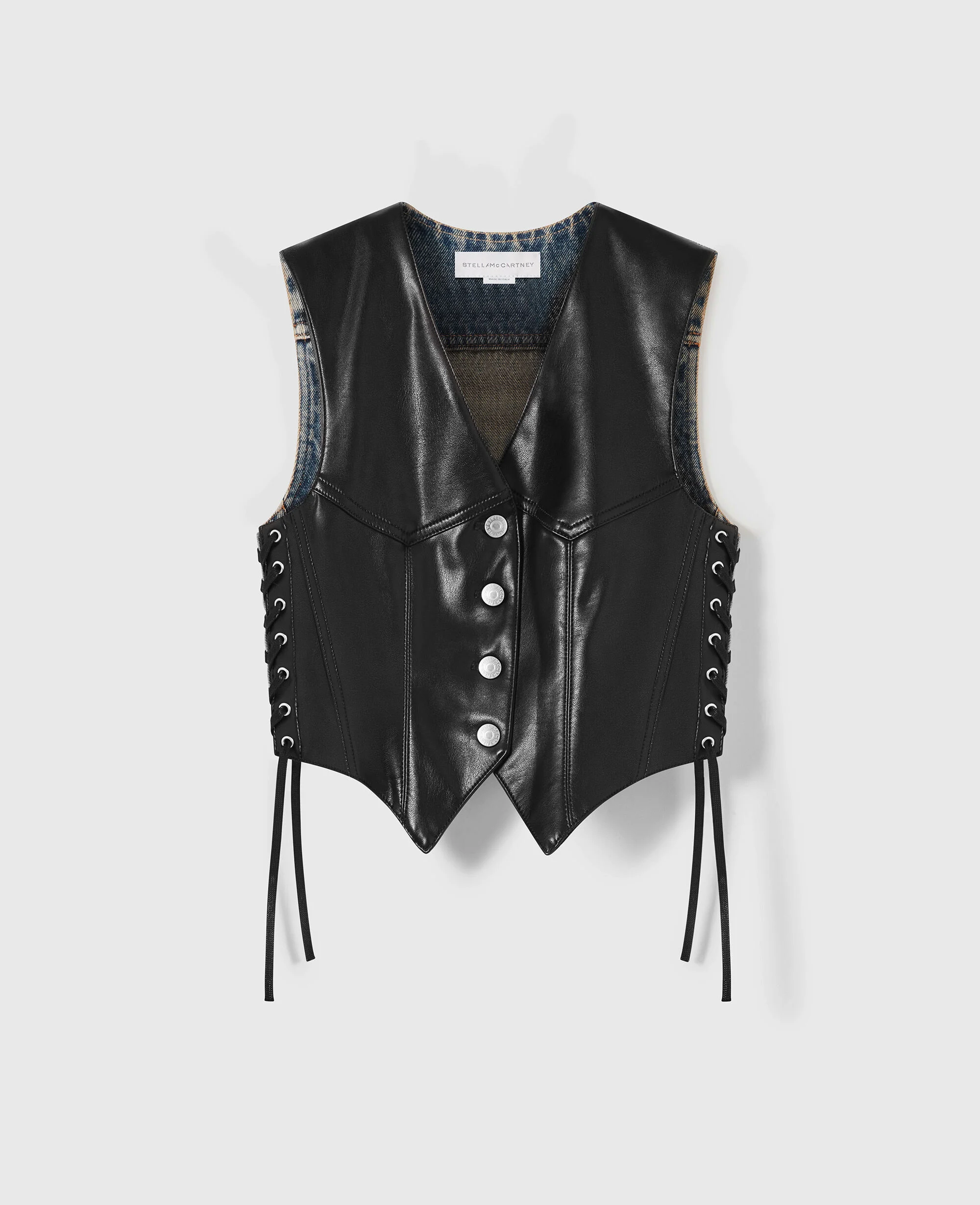 Cropped Tailored Vegan Waistcoat