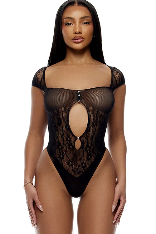 Cross Your Mind Teddy Bodystocking By Forplay