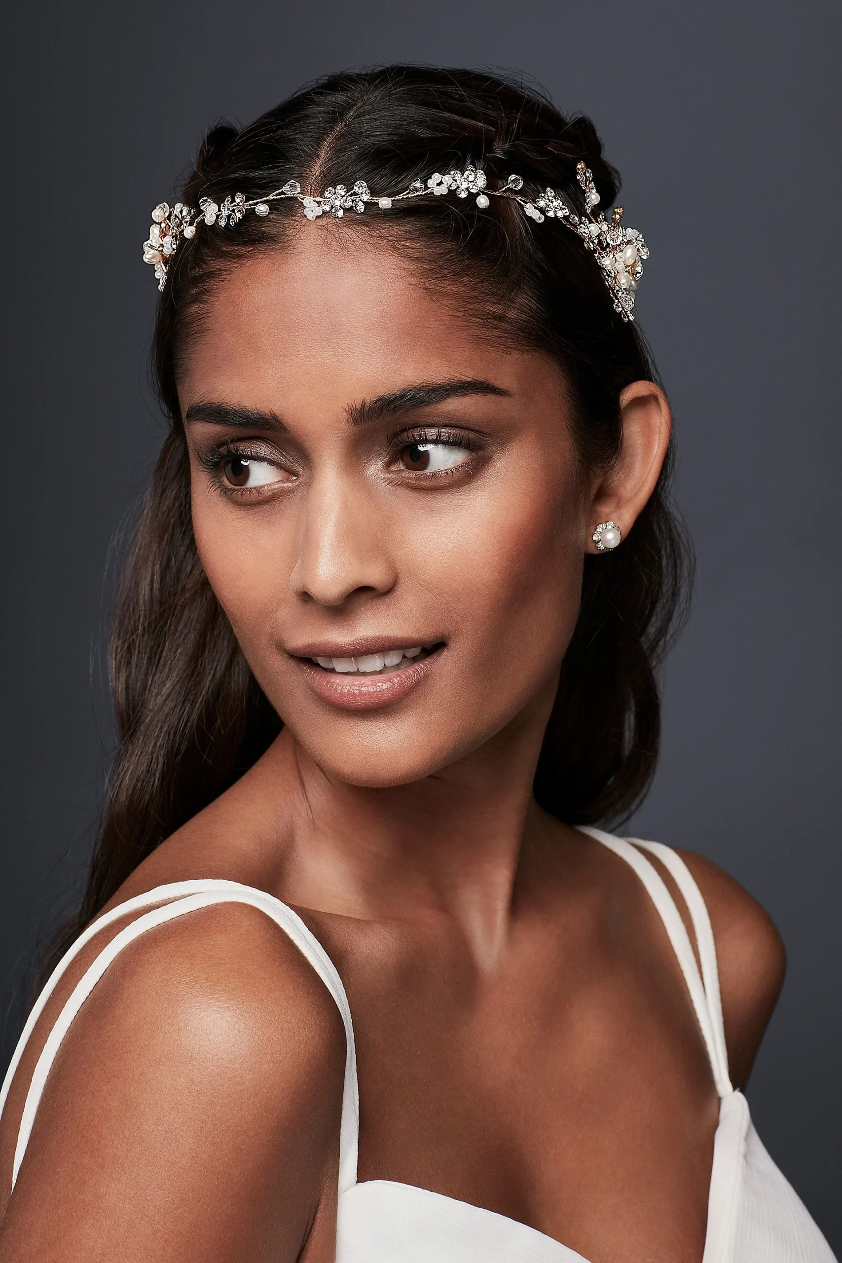 Crystal Baby's Breath Hair Vine