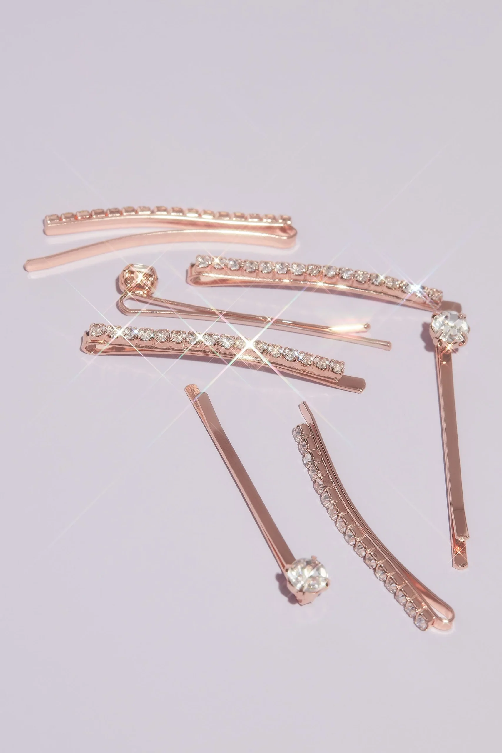 Crystal Embellished Hairpins Set