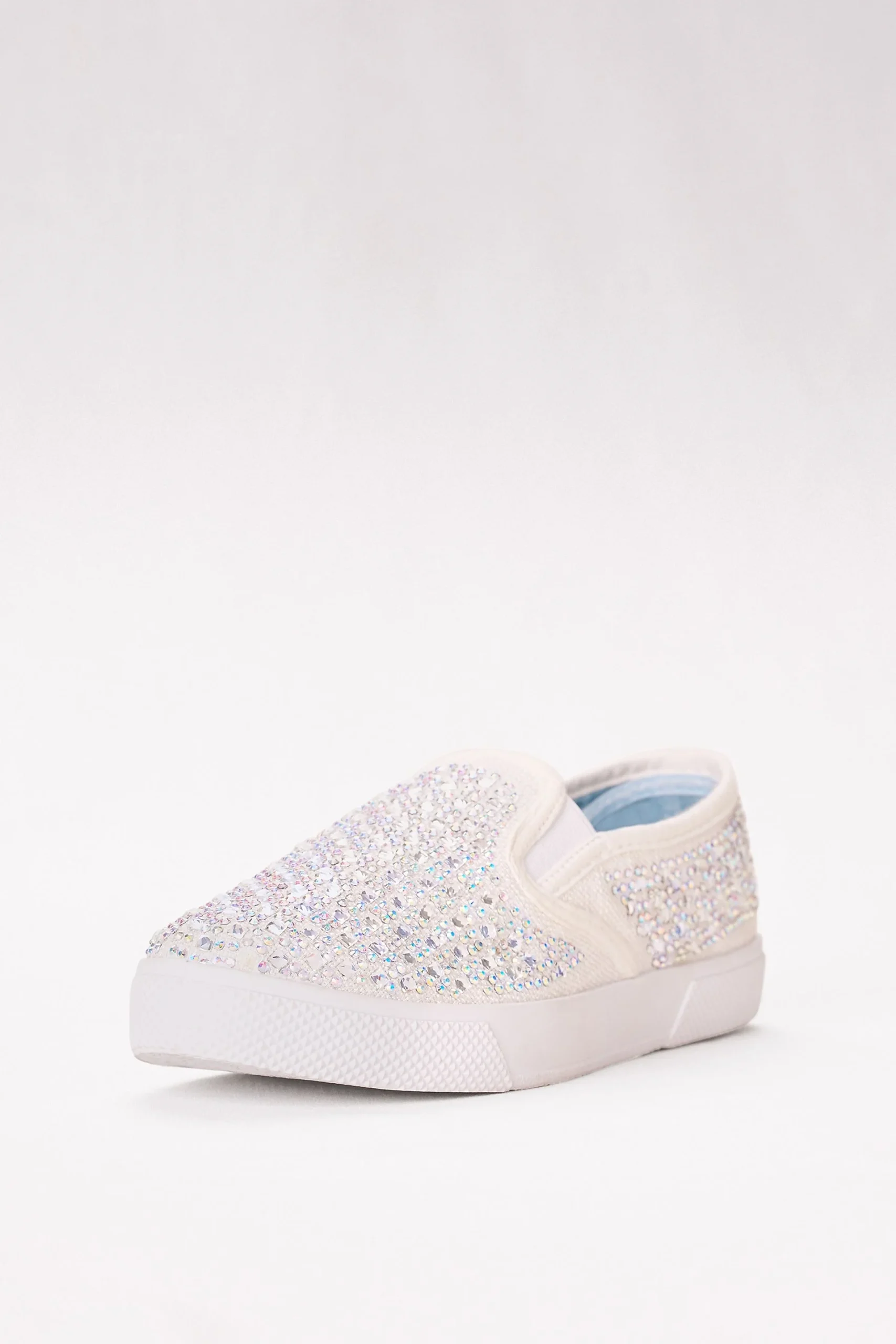 Crystal Embellished Slip-On Sneaker