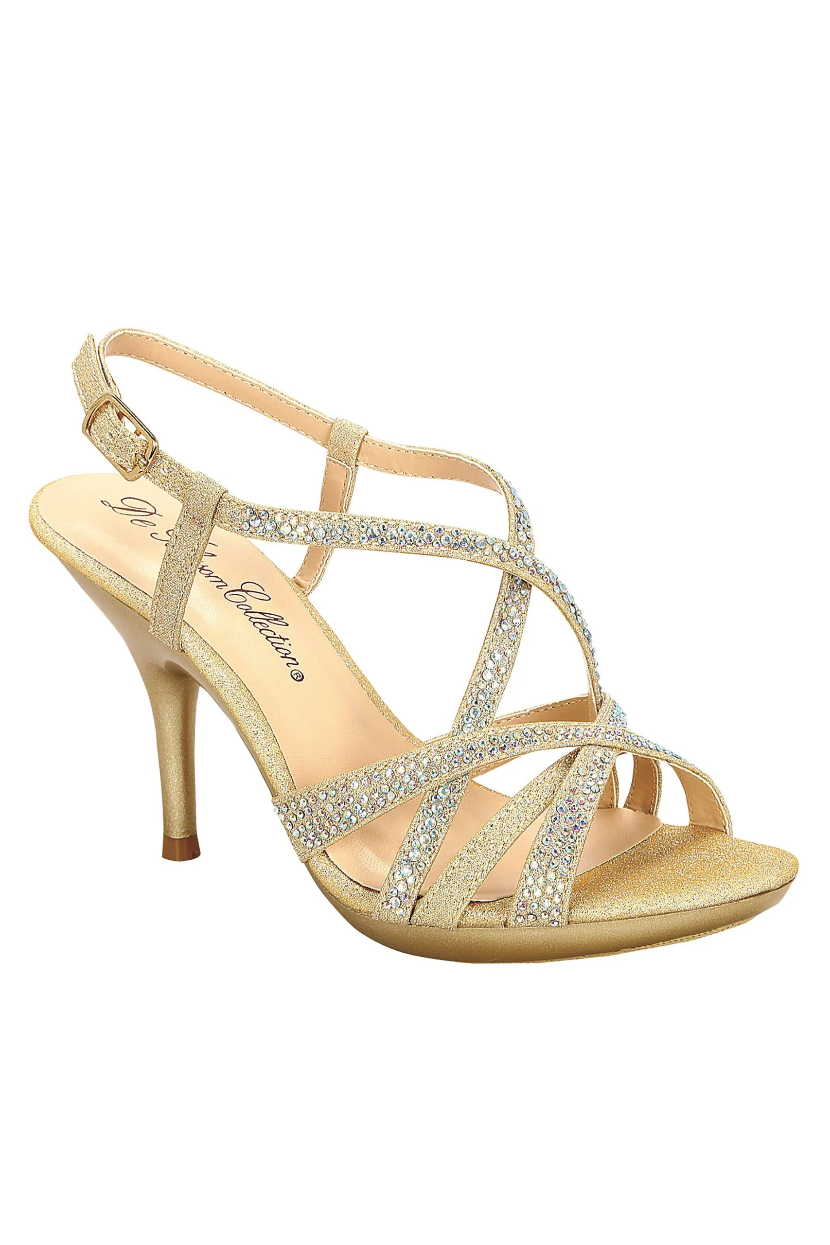 Crystal Embellished Strappy Sandal by Blossom
