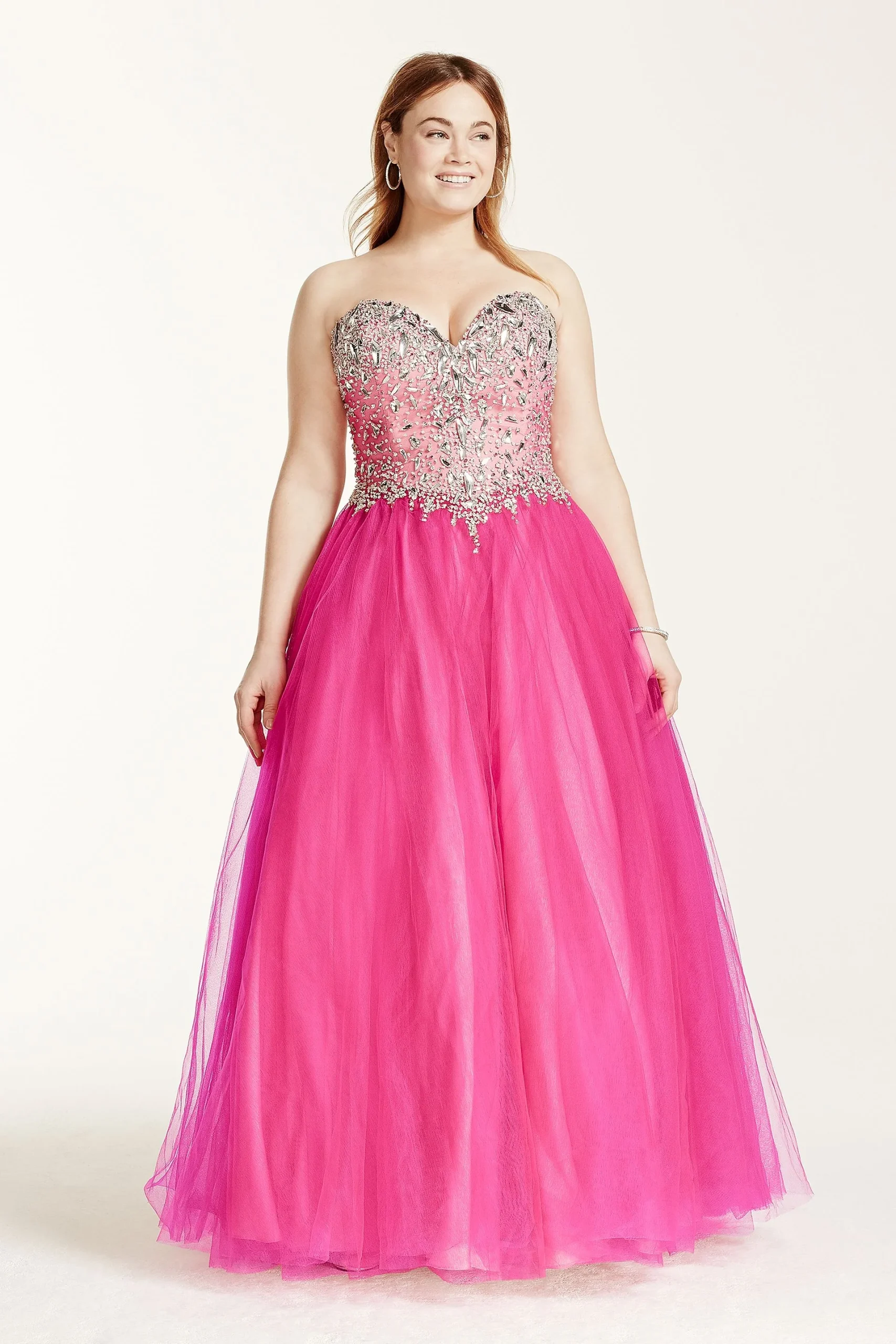 Crystal Embellished Sweetheart Bodice Ball Gown
