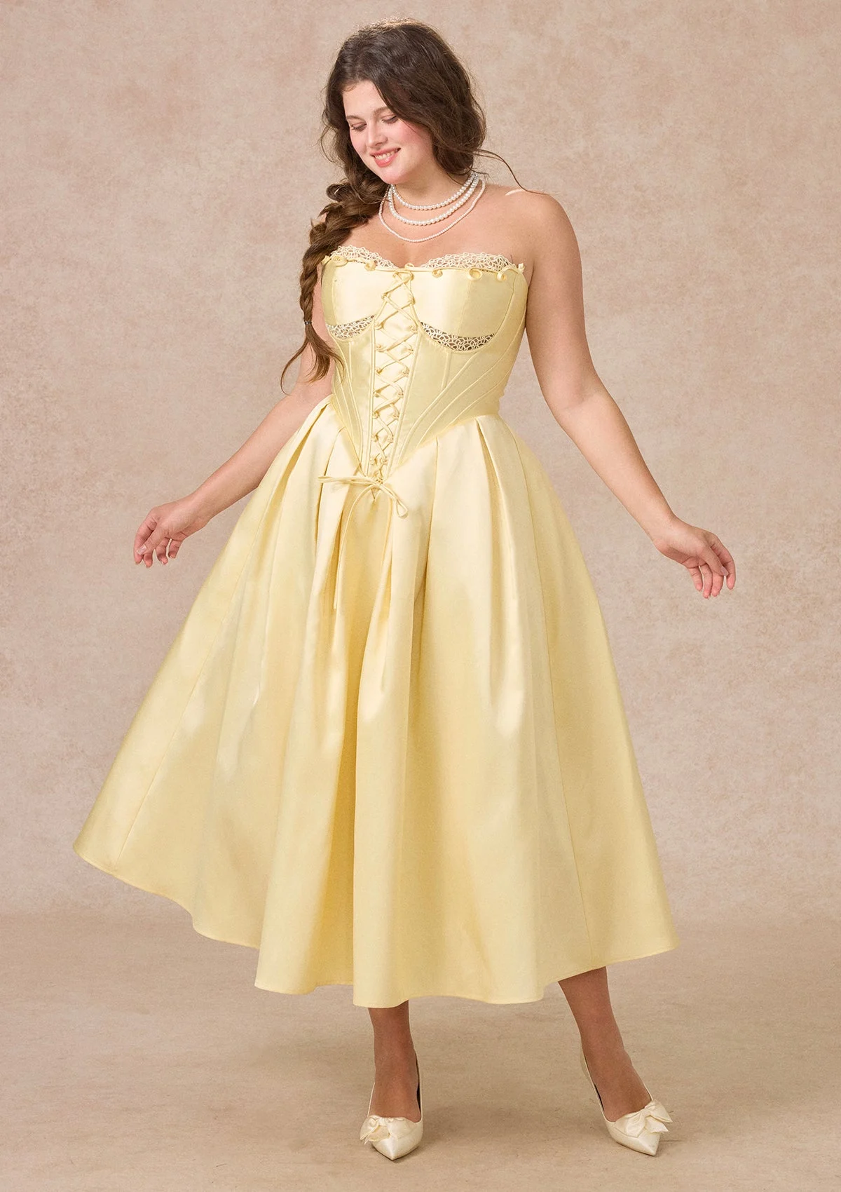 Curve&Plus Belle's Gilded Corset Dress