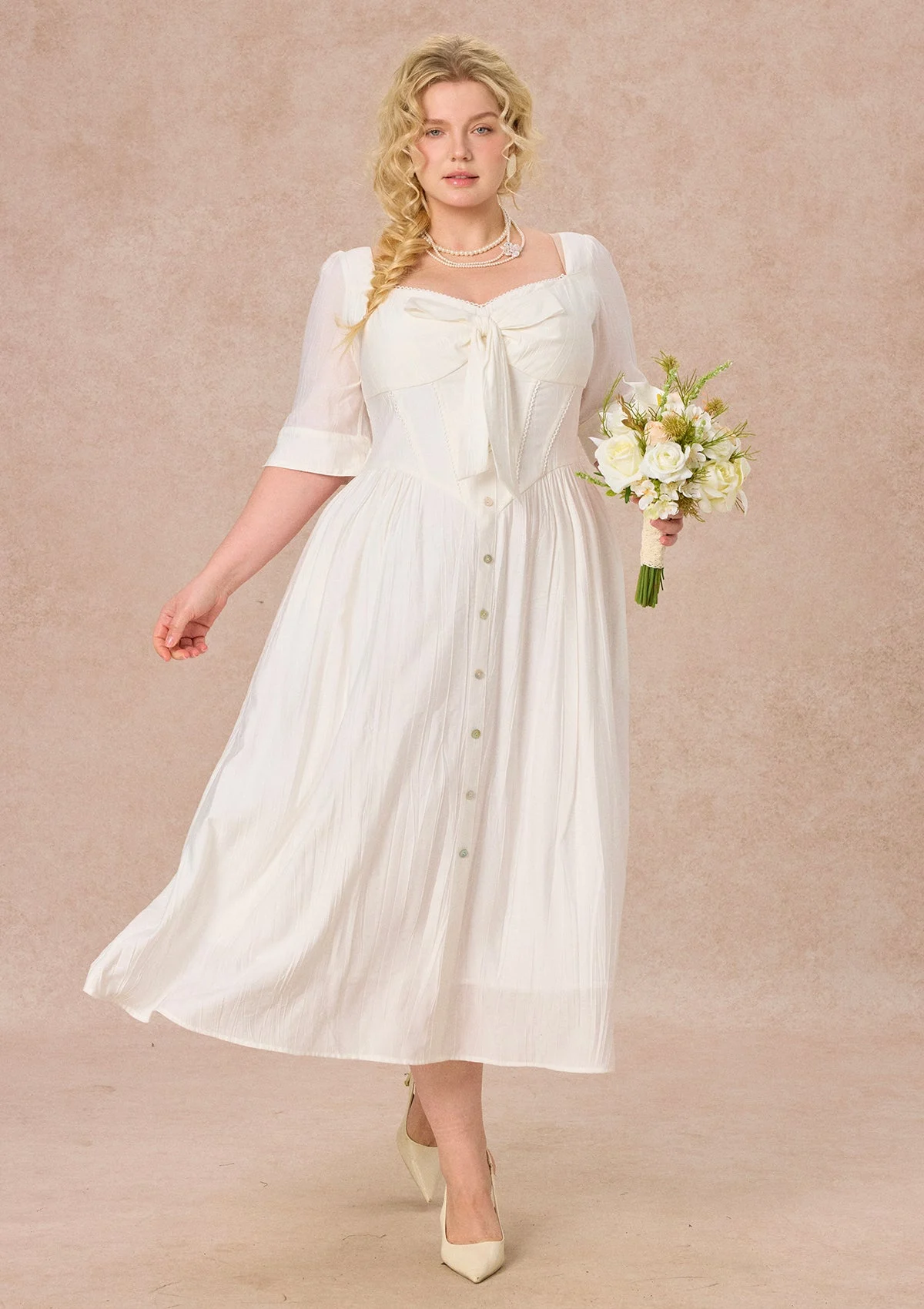 Curve&Plus Bow Ode Dress