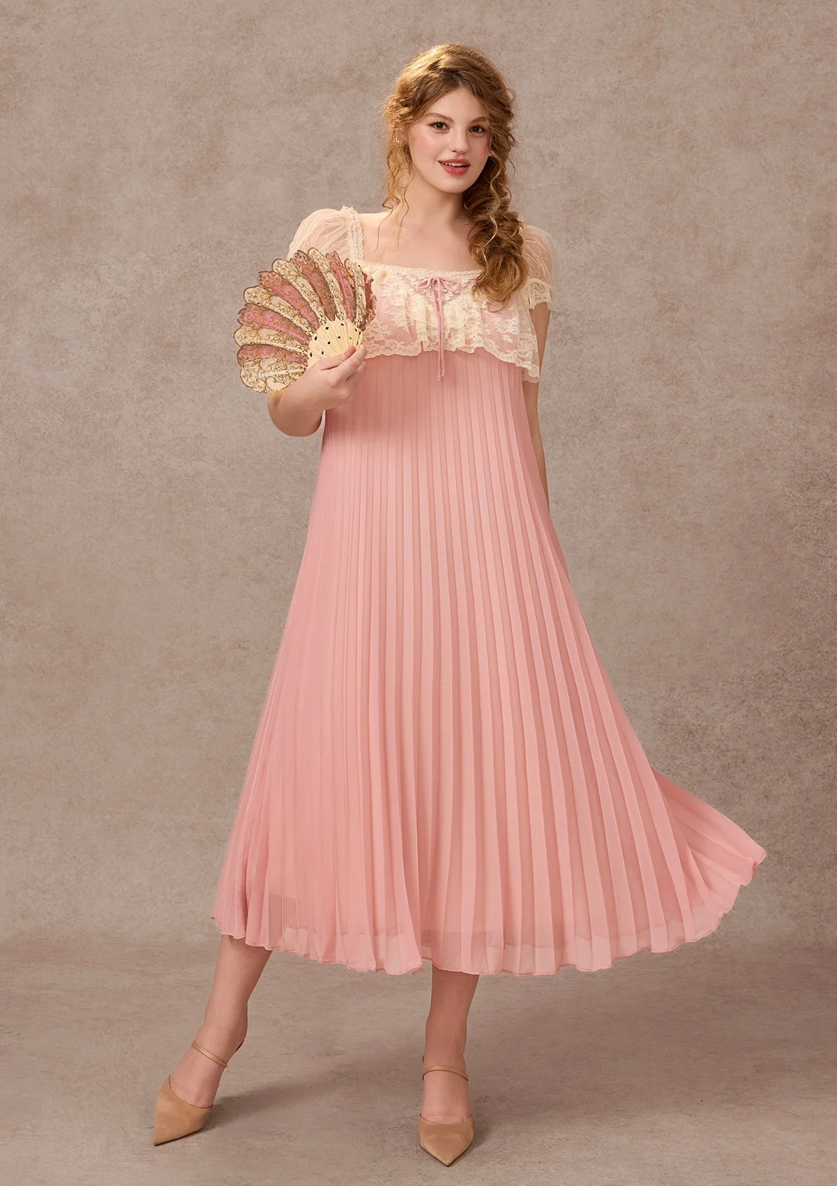 Curve&Plus Honeyed Peach Bloom Dress