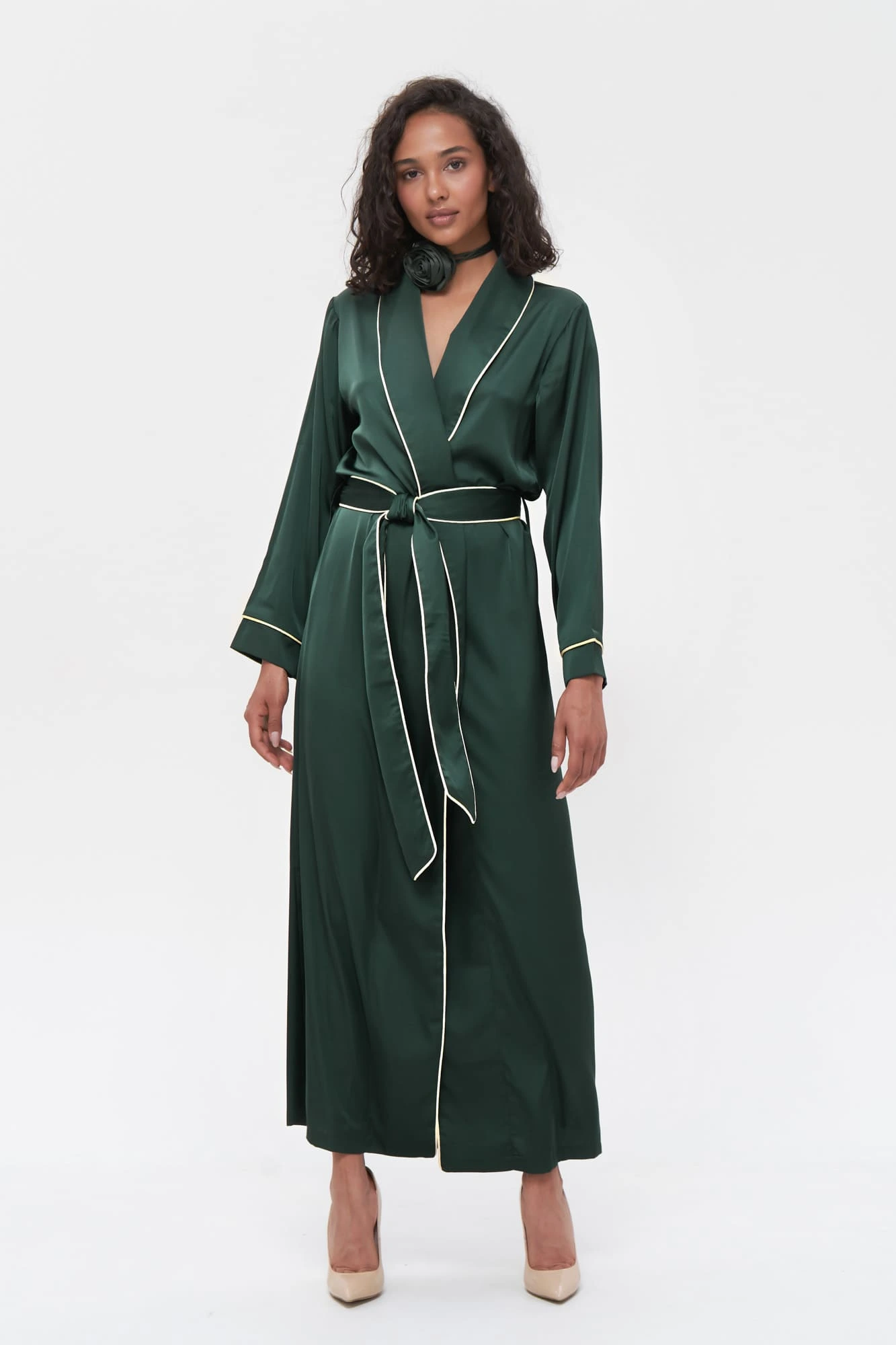 Dark Green Dressing Gown