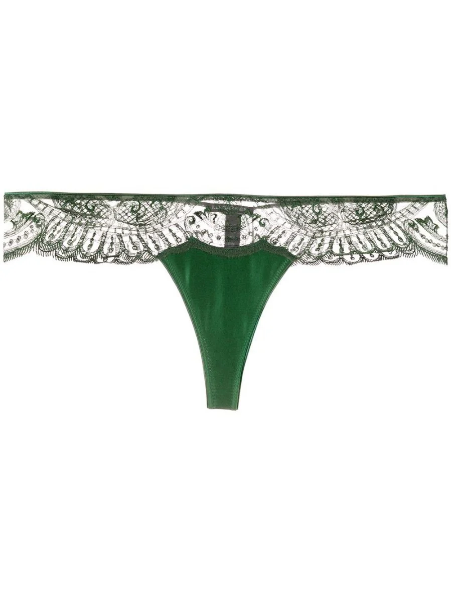 Dark Green Thong