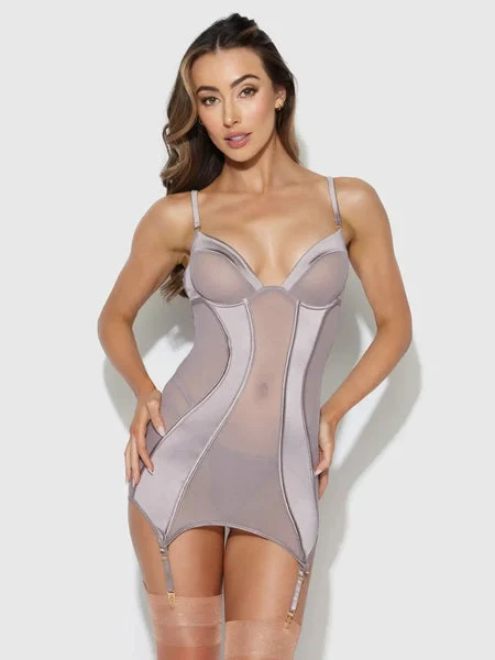 DARK ROSE CHEMISE & G-STRING SET